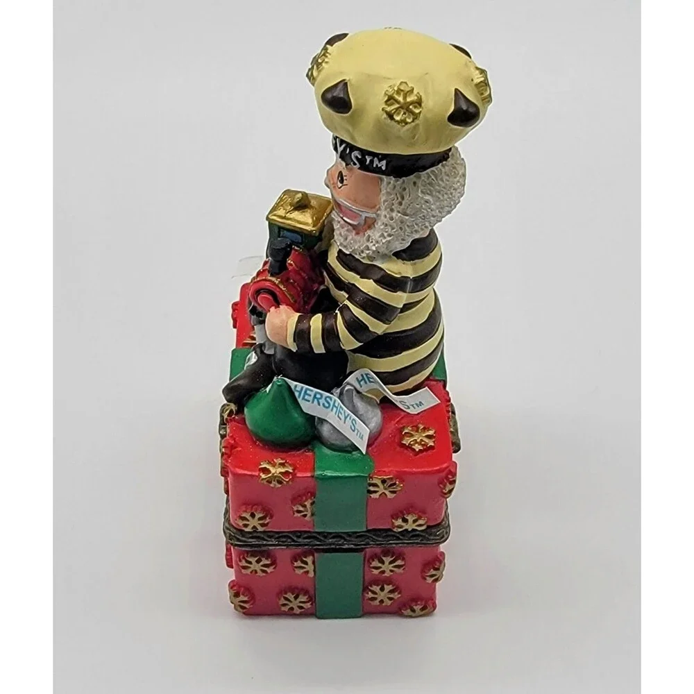 Hershey's Kurt Adler Christmas Trinket Ring Box Resin Holiday